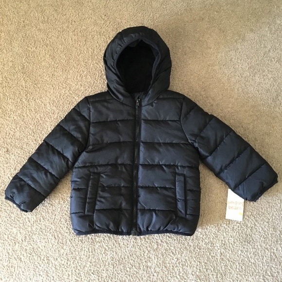 New Toddler Boy Black Puffer Jacket - Picture 1 of 6